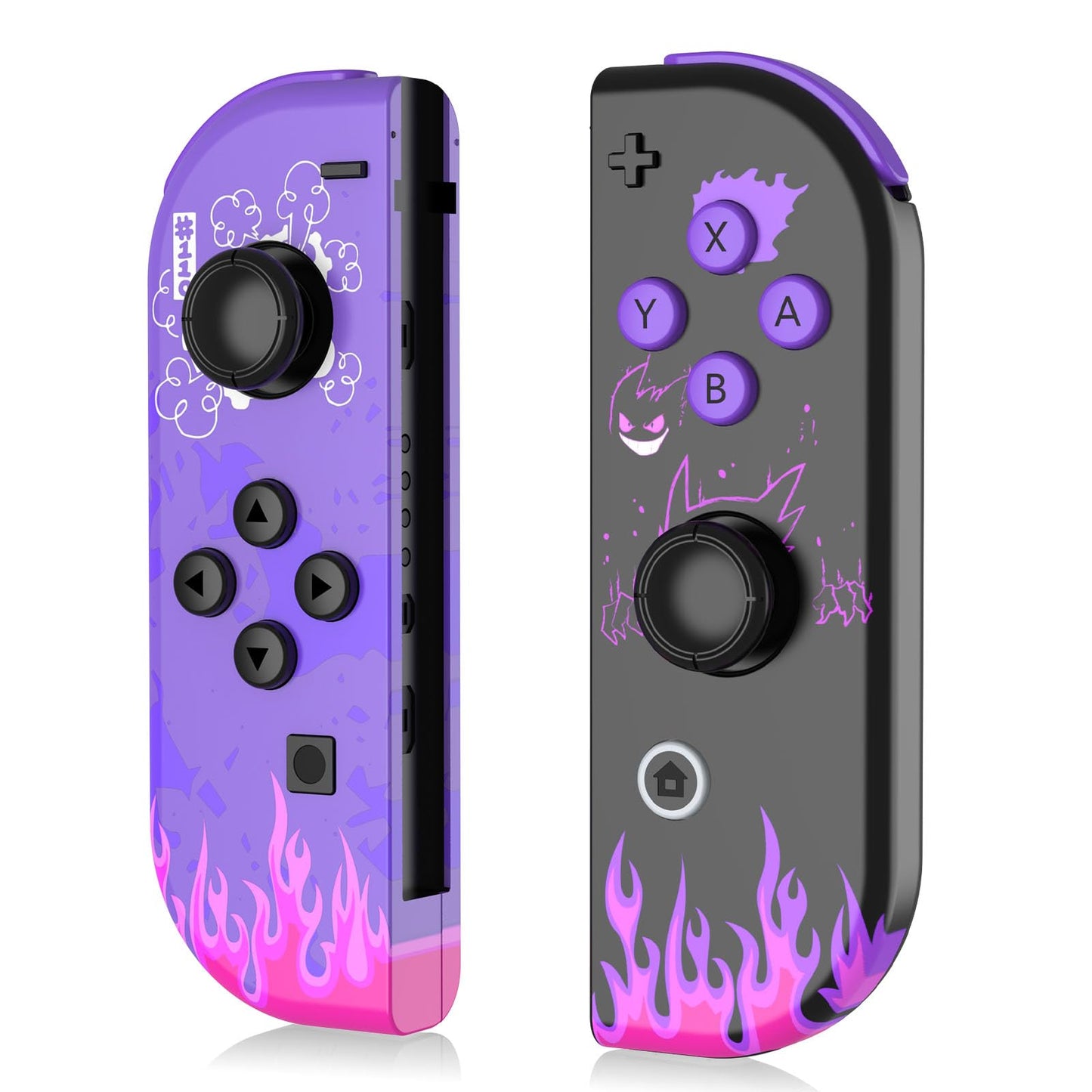 PPKKAI Joy-PP1 Controller for Nintendo Switch - Purple, 5.8x5x1.3 inches, Double Vibration, Motion Sensing, Wake-up, Screenshot Support