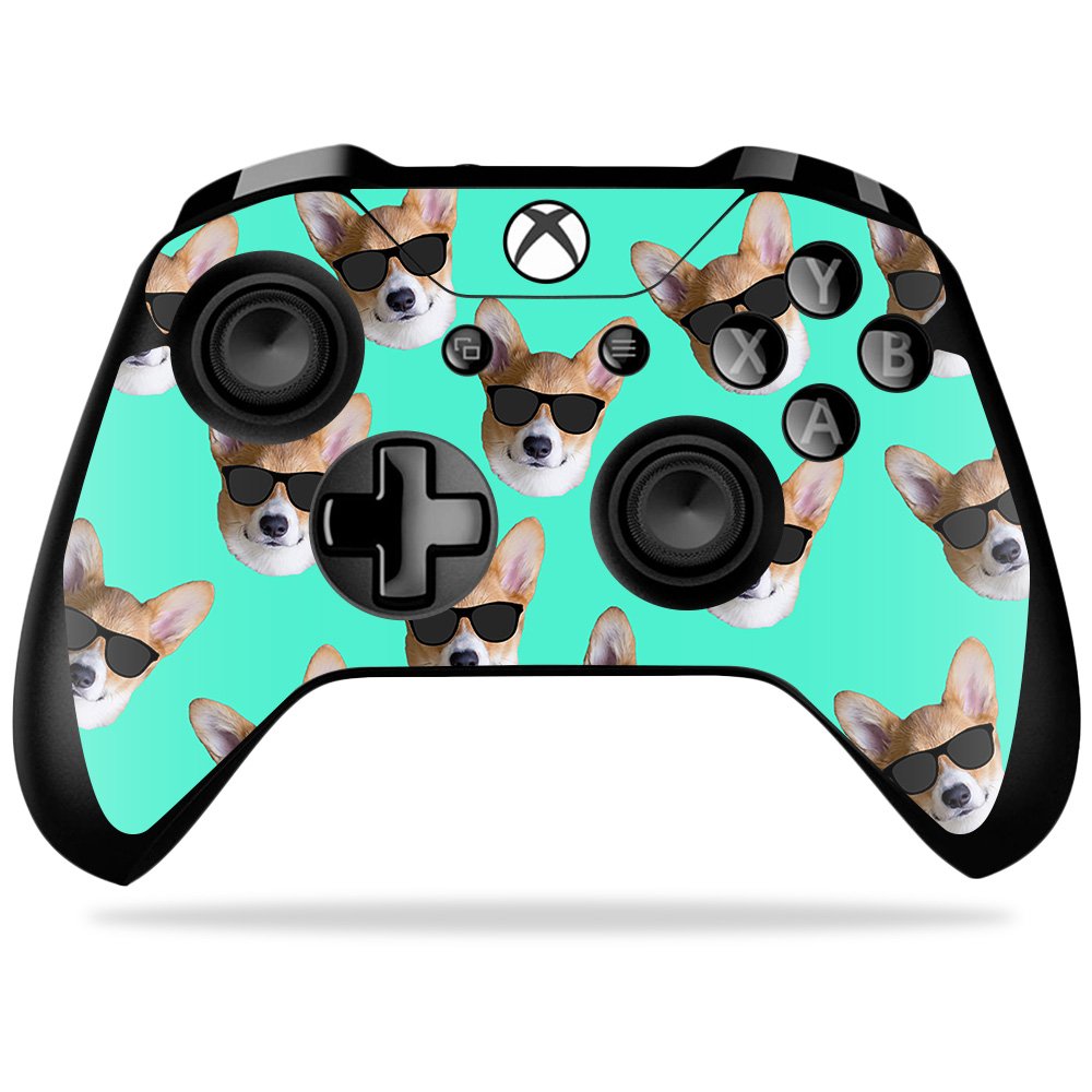 MIGHTY SKINS Xbox One X Controller Skin - Cool Corgi Vinyl Decal Wrap - Durable & Easy to Apply