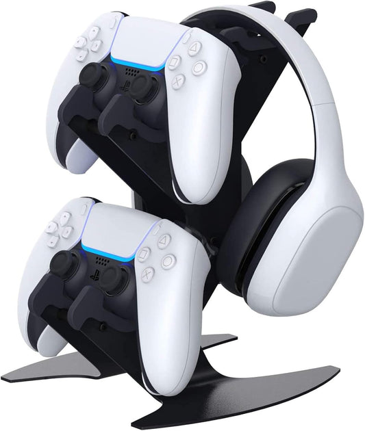 DOYO Controller Stand  Game Controller Holder  Headset Stand Mount for Xbox one  PS4  PS5  Xbox Series X/S  Switch  PC  Headset  Aluminum Metal Headset Holder Universal Organizer for Gaming Controller