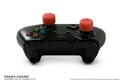 Foamy Lizard AceShot Thumb Grips for Xbox One & Steamdeck - 8 Red Silicone Antislip Analog Stick Grips (Model: FL-TALLTHMB-XBOXONE-RED)