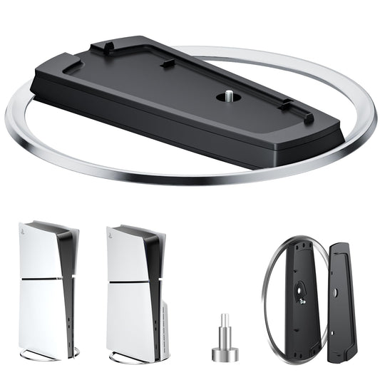 DUXICEPIN Vertical Stand for P5 PRO/ P5/P5 Slim Console Disc and Digital with Screw  Non-Slip Base  Minimalist Design  Easy to Install  Nice Look  P5 Base Accessories
