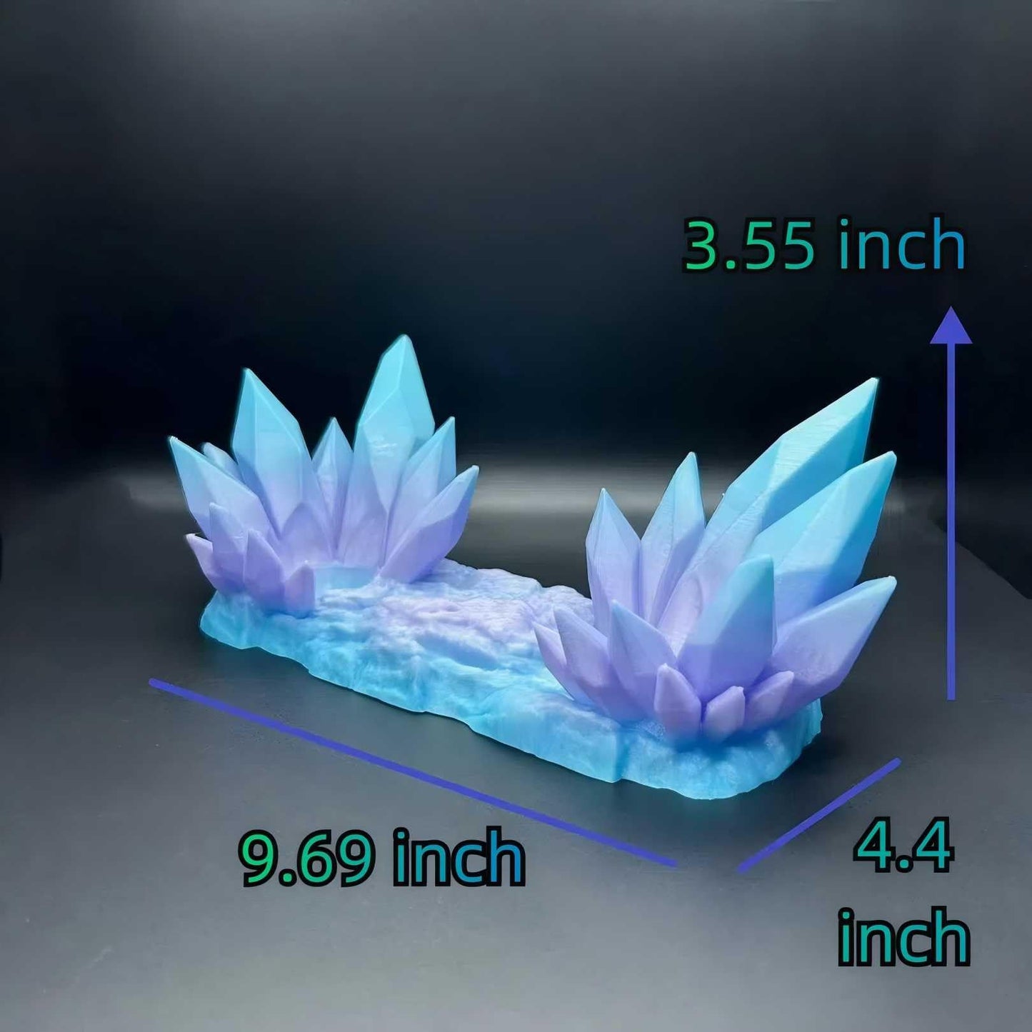 CHOWONE Crystal Throne Controller Stand for Xbox, PS5, PS4, Switch - Bluish Violet, Model SJZJ-023, 3D Printed Display Holder