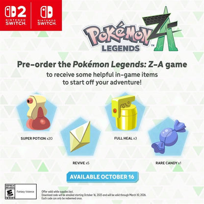Nintendo Pokémon™ Legends: Z-A for Nintendo Switch - Model HACPALZLA