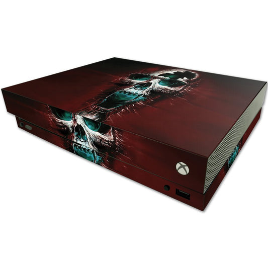 MIGHTY SKINS MightySkins Skin for Microsoft One X Console - Wicked Skull Vinyl Decal Wrap, Durable and Easy to Apply