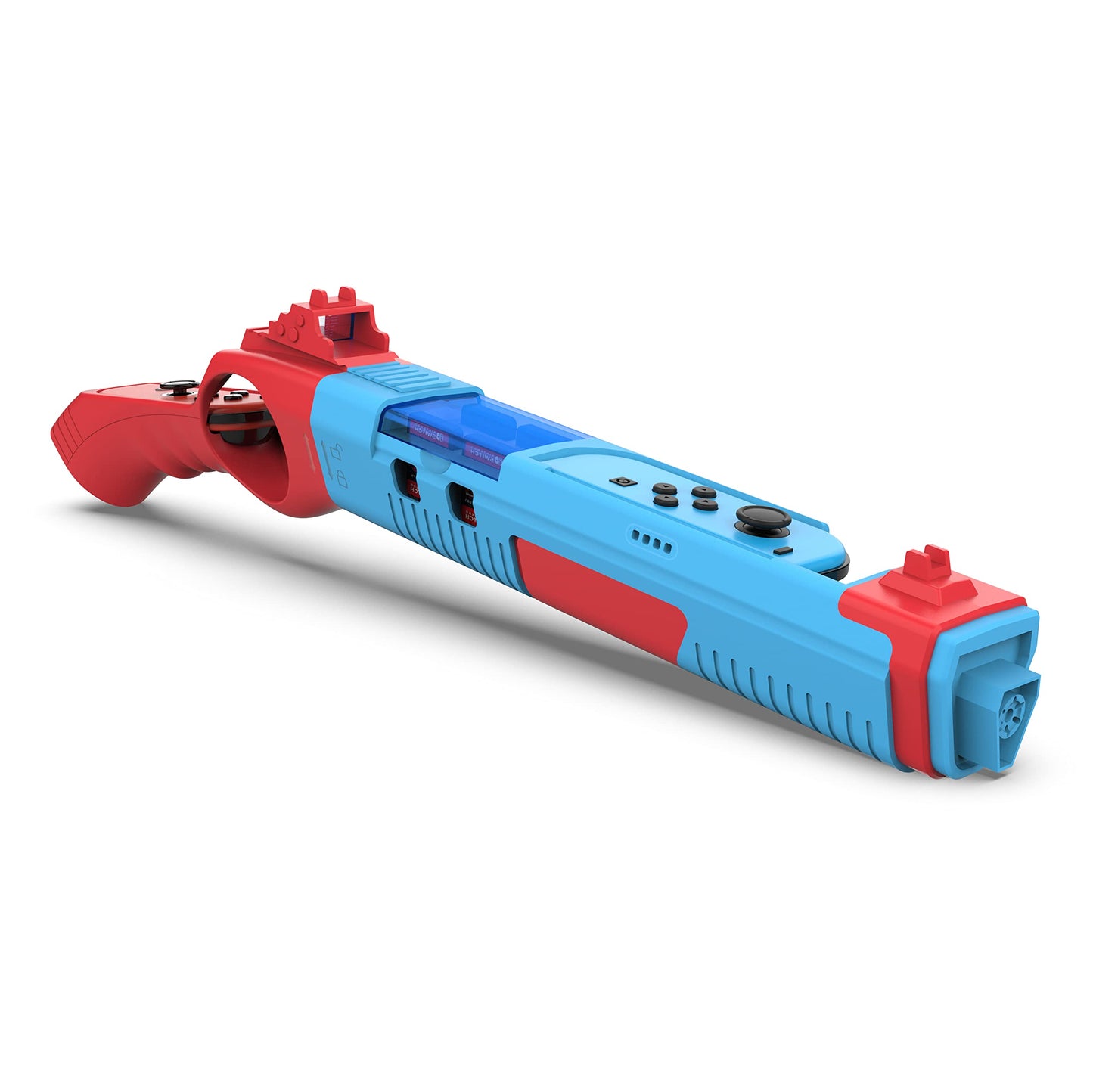 GH Joy con tool Controller for Nintendo Switch (OLED) Shooting Games  Resident Evil  Cabelas  Sniper fine design  Doom  Hunting Simulator  Wolfenstein  Payday  Joycon tool Grip Blue & Red
