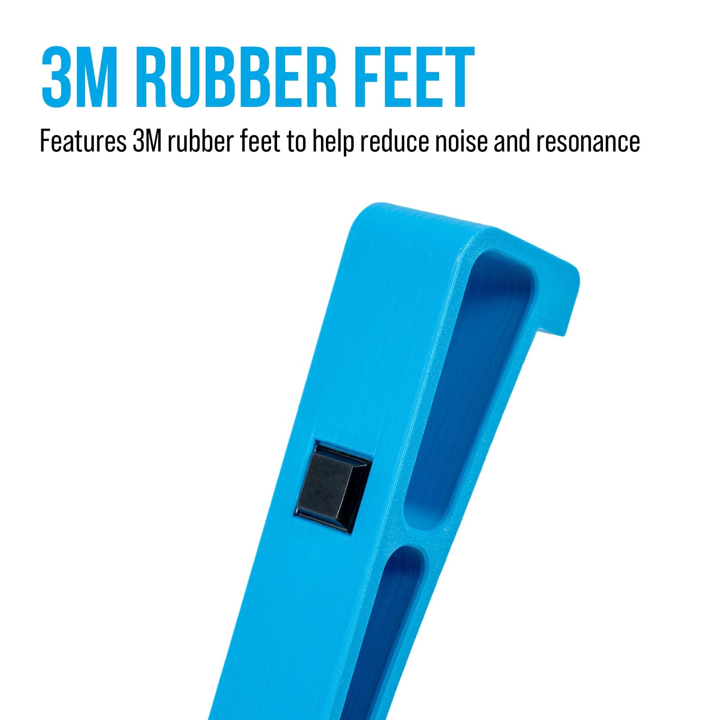 Glistco Skates - PS5 Horizontal Stand Compatible, Blue Rubber Design