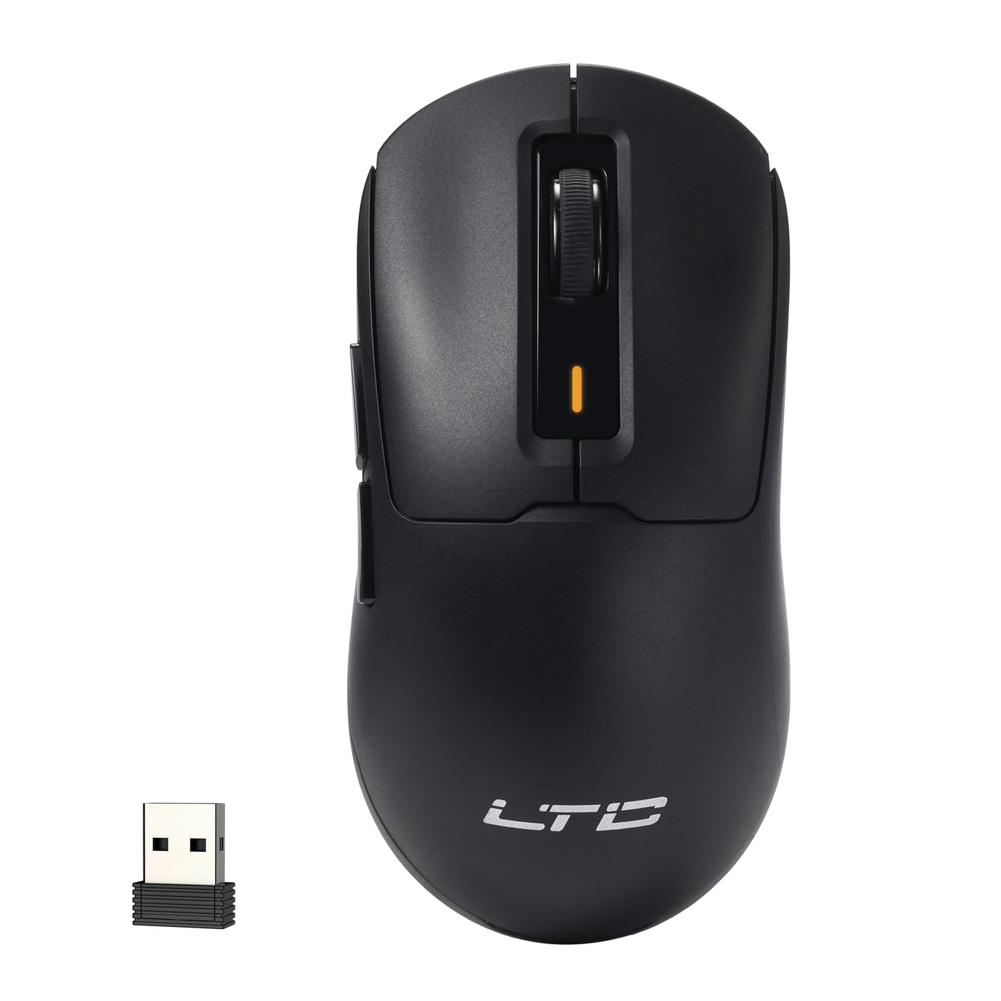 LTC GM024 Tri-Mode Wireless Gaming Mouse - 59g Ultra-Light, 2.4GHz/BT/Wired, 8000 DPI, 5 Programmable Buttons, Black