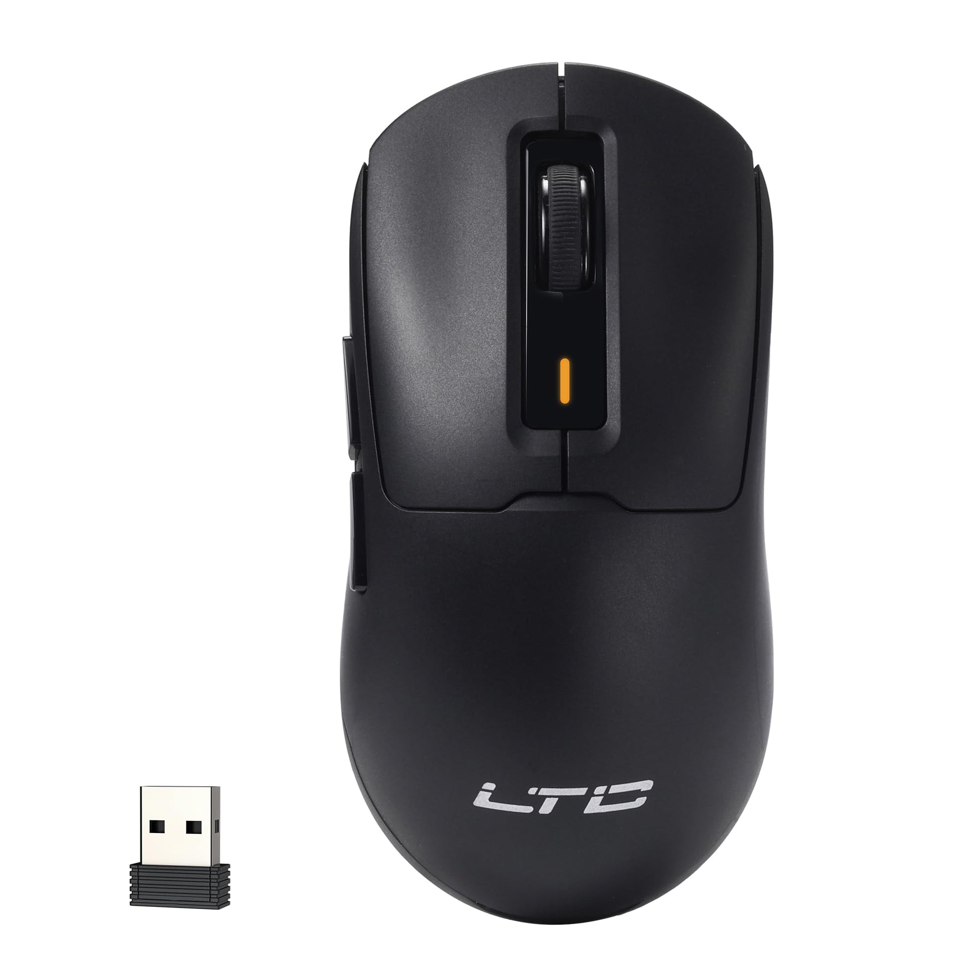 LTC GM024 Tri-Mode Wireless Gaming Mouse - 59g Ultra-Light, 2.4GHz/BT/Wired, 8000 DPI, 5 Programmable Buttons, Black
