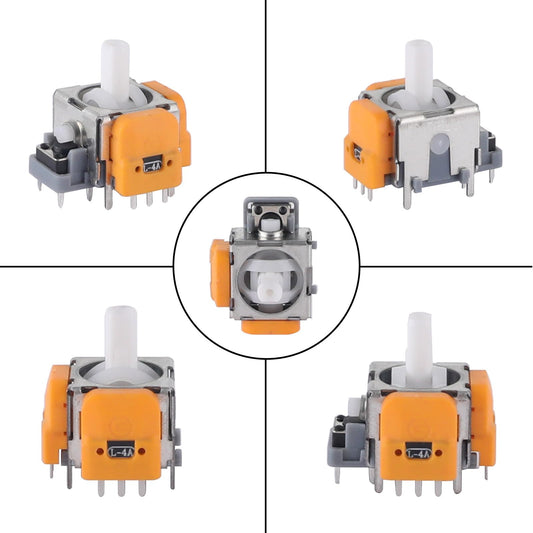 TOMSIN Switch Pro Controller Joystick Replacement - 4 Pack Hall Effect 3D Analog Sensor Thumbsticks Repair Kit