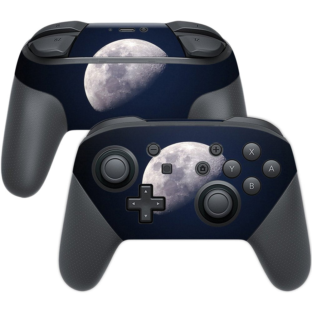 MIGHTY SKINS Nintendo Switch Pro Controller Skin - Moon | Durable Vinyl Decal Wrap | Easy to Apply & Remove | Model: NISWPCOI-Moon