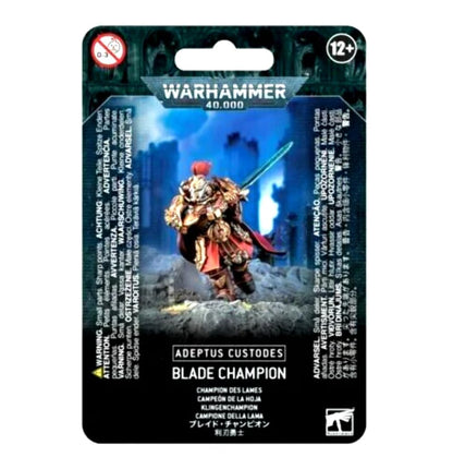Games Workshop Warhammer 40,000 Adeptus Custodes Blade Champion - Gold - One Size - Plastic Model 99070108010