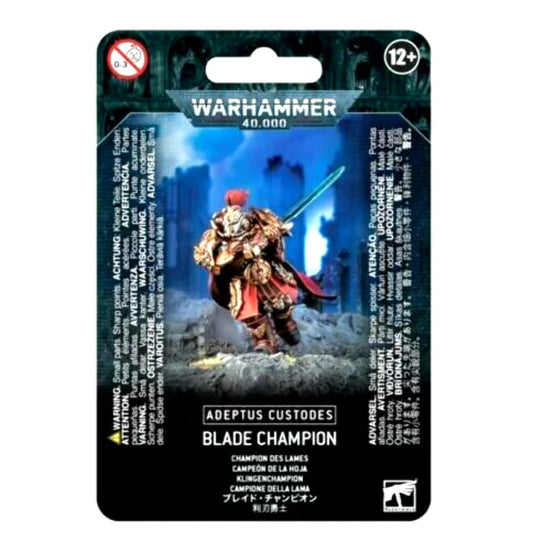 Games Workshop Warhammer 40,000 Adeptus Custodes Blade Champion - Gold - One Size - Plastic Model 99070108010