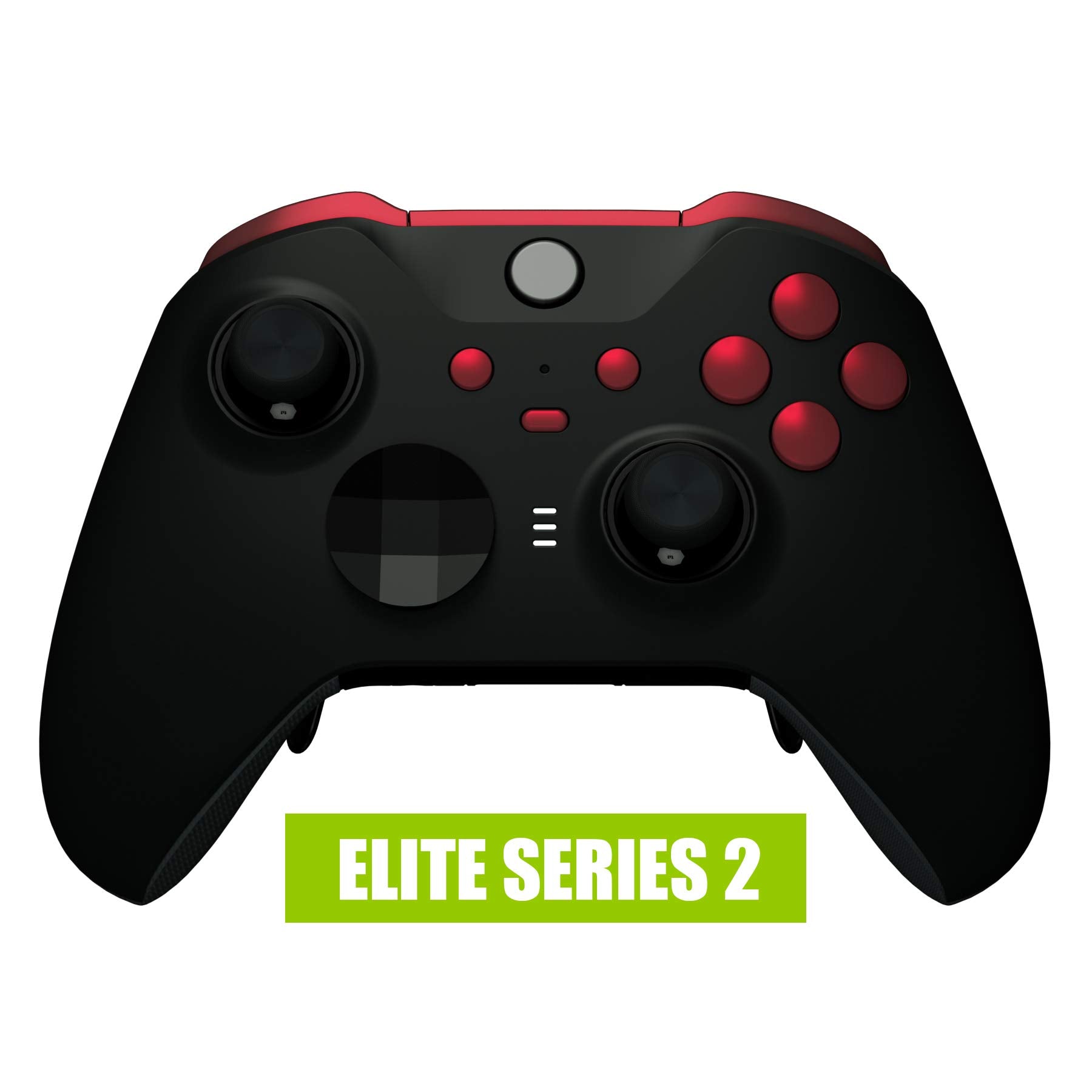eXtremeRate Scarlet Red Replacement Buttons for Xbox One Elite Series 2 Controller  LB RB LT RT Bumpers Triggers ABXY Start Back Sync Profile Keys for Xbox Elite Series 2 Core Controller Model 1797