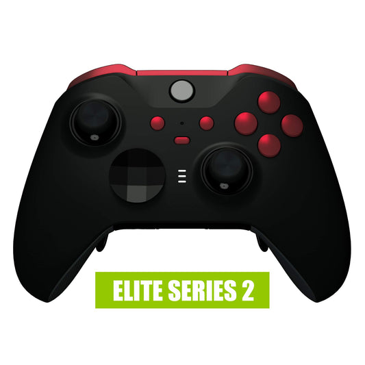 eXtremeRate Scarlet Red Replacement Buttons for Xbox One Elite Series 2 Controller  LB RB LT RT Bumpers Triggers ABXY Start Back Sync Profile Keys for Xbox Elite Series 2 Core Controller Model 1797