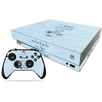 MIGHTY SKINS Xbox One X Skin - Coffee Understands Me - Durable Vinyl Decal Wrap - Easy Application - Model MIXBONXCMB-Coffee Understands Me