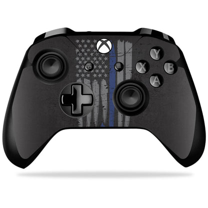 MIGHTY SKINS Xbox One X Controller Skin - Durable Vinyl Wrap, Thin Blue Line K9, Easy Apply/Remove, Made in USA