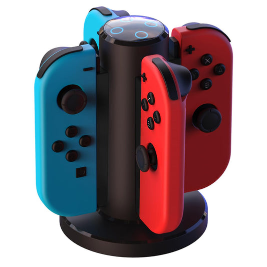 Joycon Charging Dock for Switch Controller  Switch Accessories Compatible Switch Joycon 4 in 1 Charger with a Micro-USB Cord-HONCAM