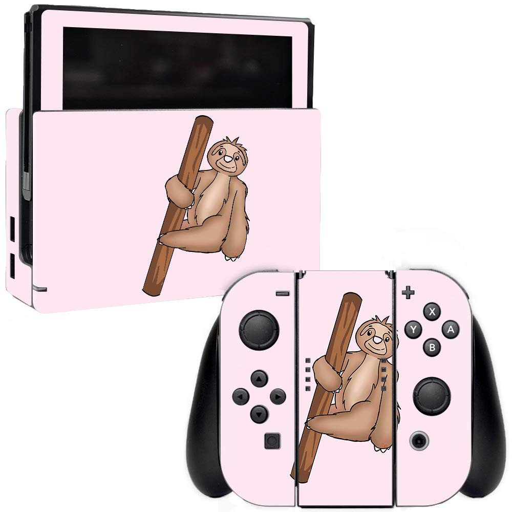 MIGHTY SKINS Nintendo Switch Skin - Smiley Sloth Vinyl Decal Wrap, Durable & Easy to Apply, Model NISWI-Smiley Sloth