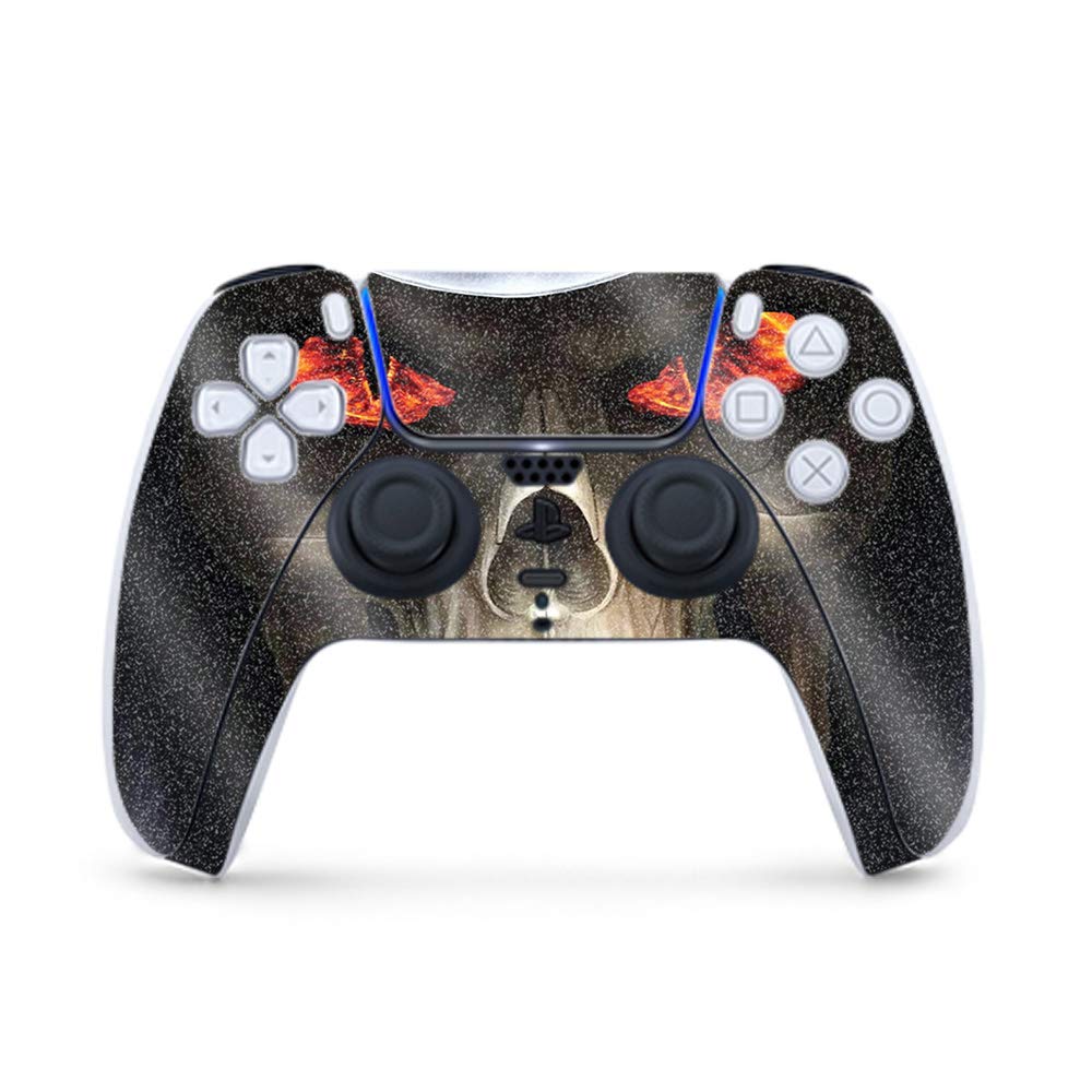 MightySkins Glossy Glitter Gaming Skin for PS5 / PlayStation 5 Controller - Evil Reaper | Durable High-Gloss Glitter Finish | Easy to Apply and Change Style | Made in The USA