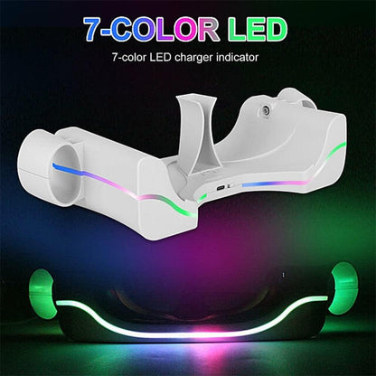 RGEEK Charging Dock for Quest 2 - Fast Charging Station with LED Indicator, White