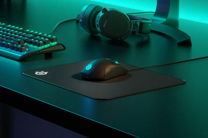 SteelSeries QcK Large Gaming Mouse Pad - Durable Stitched Edge, Optimized for Gaming Sensors, Classic Black, Model 63823