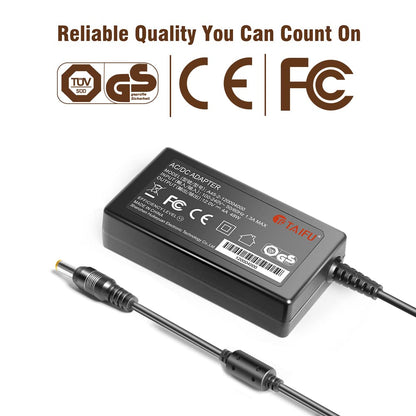 TAIFU 12V 3A AC/DC Adapter for Sony PlayStation VR PS4, Model CUH-ZAC1, Black Power Supply Cord