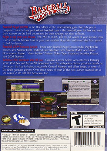 Strategy First Baseball Mogul 2009 - PC Game, Model 627006903915