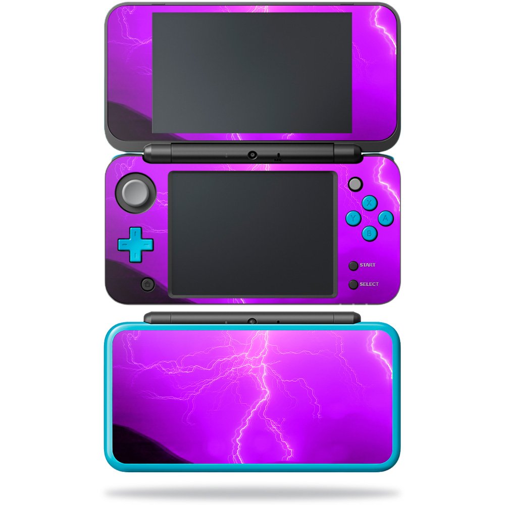 MIGHTY SKINS Nintendo New 2DS XL Skin - Purple Lightning | Durable Vinyl Decal, Easy to Apply & Remove