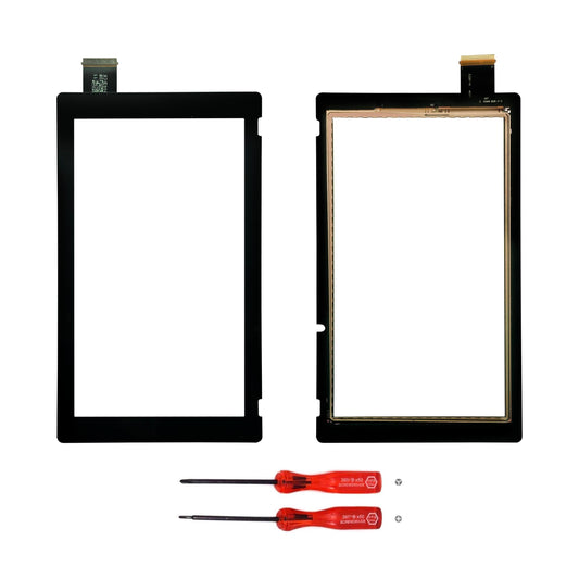 Lenboes Front Outer Lens LCD Touch Screen Glass Panel Digitizer Replacement Part with Opening Tool for Nintendo Switch NS V2 HAC
