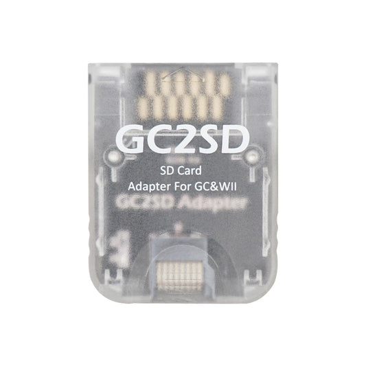 BITFUNX GC2SD Micro SD Card Adapter for NGC/Wii - Transparent Plug & Play Design