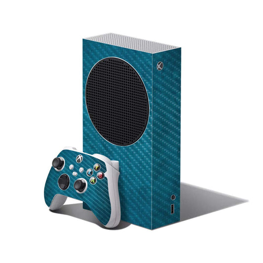 MIGHTY SKINS Carbon Fiber Skin Compatible with Xbox Series S Bundle - Blue Strokes | Protective  Durable Textured Carbon Fiber Finish | Easy to Apply and Change Styles | Made in The USA
