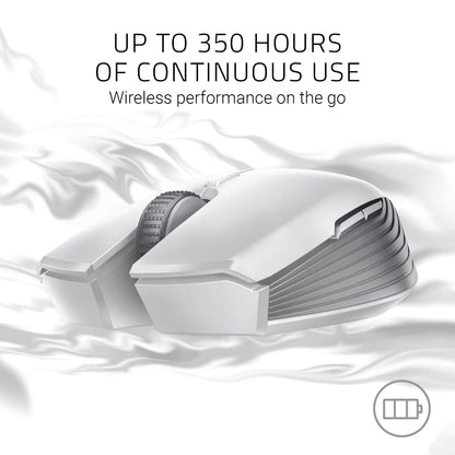 Razer Atheris Wireless Mouse - 7200 DPI, 350 Hr Battery Life, Bluetooth, USB Receiver, One Size, Mercury White