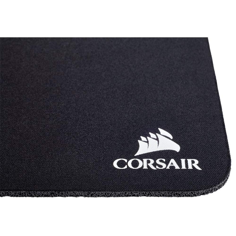 Corsair MM100 Medium Mousepad - Glide-Optimised Textile, Anti-Slip Base, 320mm x 270mm, Black, Model CH-9100020-EU