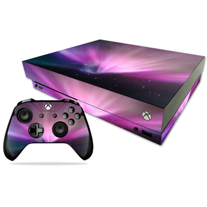MIGHTY SKINS Xbox One X Skin - Spaced Out - Durable Vinyl Decal Wrap, Easy to Apply/Remove, Made in USA, Model MIXBONXCMB-Spaced Out