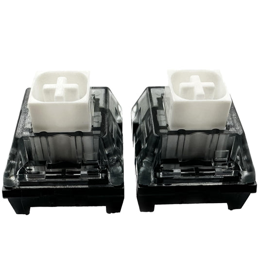 Zjmehty Upgrade Kailh Box V2 White Switches for Mechanical Keyboard 5-Pin 45gf Clicky/Dust&Waterproof/Gaming Switches(72pcs White)