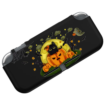 PlayVital Custom Protective Case for Nintendo Switch Lite - Soft TPU Slim Cover, Moon Night Halloween, Model LTU6019