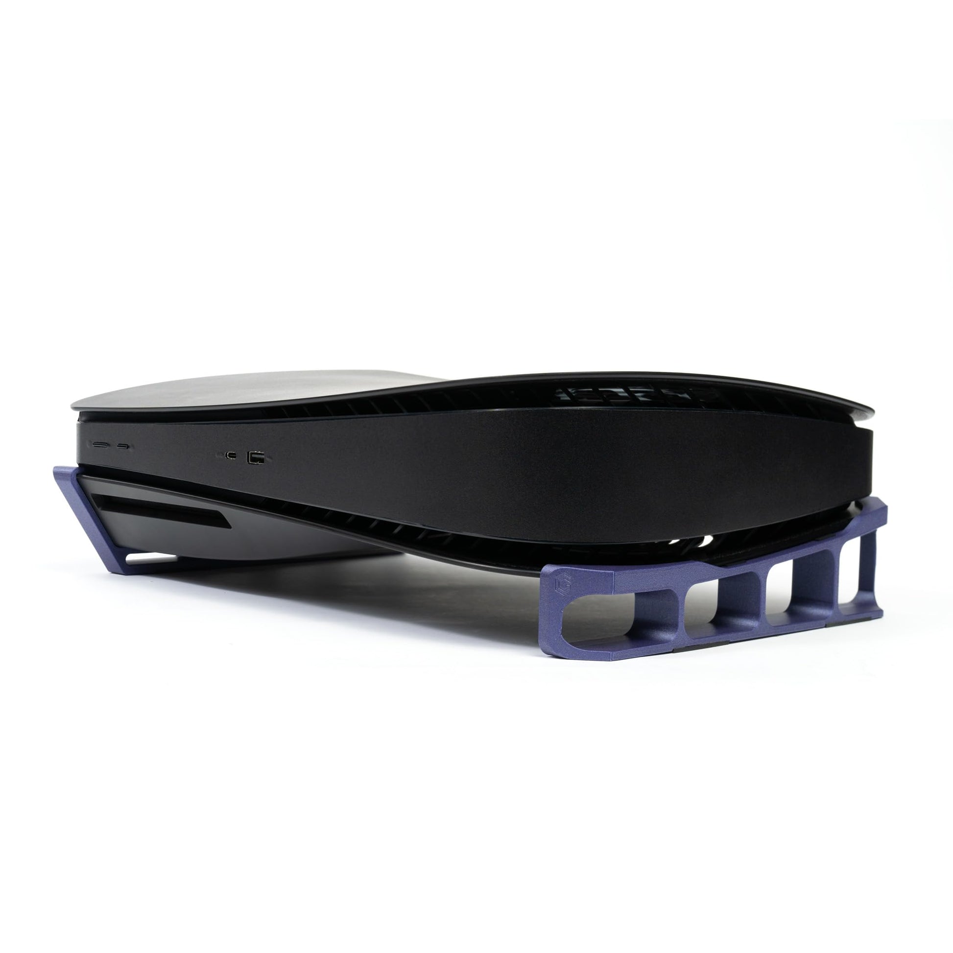Glistco Skates - Horizontal Stand for PS5 Compatible with Dbrand Dark Plates 2.0 (Disc Edition) (Galaxy Purple)