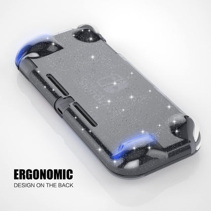 ECHZOVE Switch Lite Glitter Case - Protective Hard Grip for Switch Lite - Black