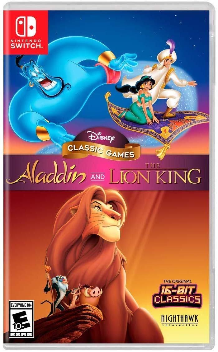 Nighthawk Interactive character-themed Classic Games: Aladdin and The Lion King - Nintendo Switch