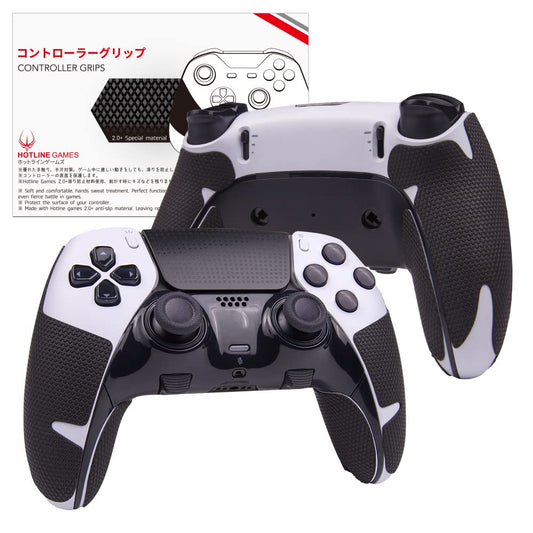 HOTLINEGAMES Controller Grips Compatible with PS5 Dualsense Edge  PlayStation 5 Controller Accessories  Skin Kit  Anti-Slip Grip Tape  Sweat-Absorbent  Easy to Apply (Handle Grips)
