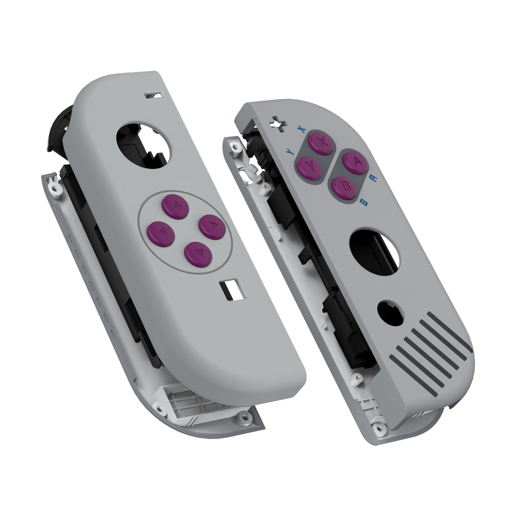 eXtremeRate DIY Replacement Shell Button for Nintendo Switch & Switch OLED, Classic 1989 GB DMG-01 Style Soft Touch Housing with