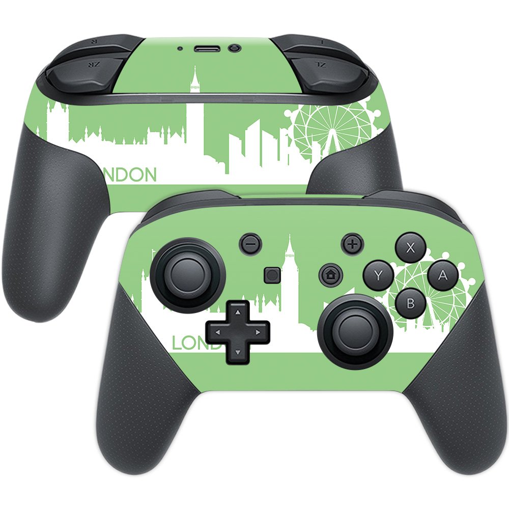 MightySkins Skin Compatible with Nintendo Switch Pro Controller - London | Protective, Durable, and Unique Vinyl Decal wrap Cove