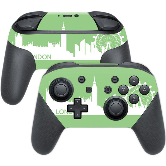 MightySkins Skin Compatible with Nintendo Switch Pro Controller - London | Protective, Durable, and Unique Vinyl Decal wrap Cove
