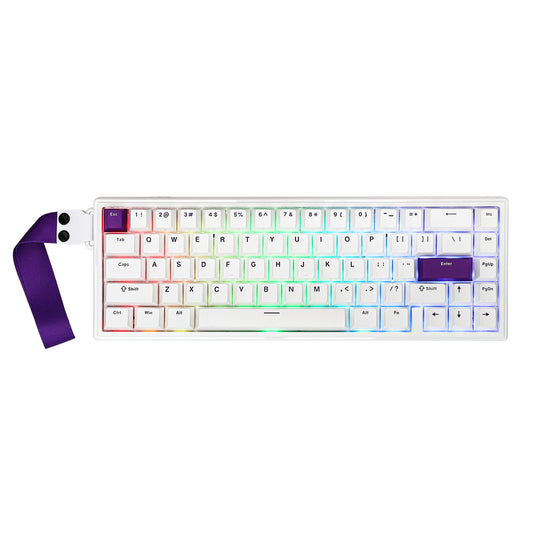 Ematerial nameAKER HE68 Hall Effect Keyboard  8000hz Polling  0.01mm Adjustable control button  0.125ms Latency  Creamy Gasket  Snap Key  SOCD  RGB  Wired Magnetic Gaming Keyboard for Mac/PC (White)