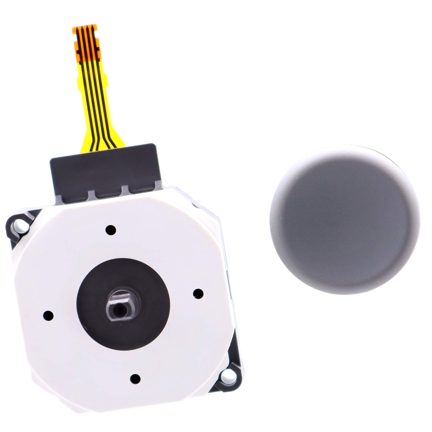 Deal4GO 3D Analog Joystick Button Module for Nintendo New 2DS XL/3DS XL - Grey Replacement Thumbstick Cap, Model NEW3DJB-TS