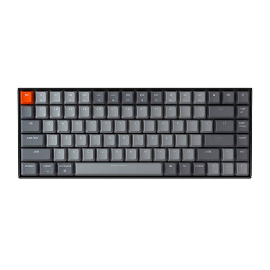 Keychron K2 75% RGB Bluetooth Mechanical Keyboard - Gateron G Pro Red Switch, Compact 84 Keys, USB Wired for Mac & Windows