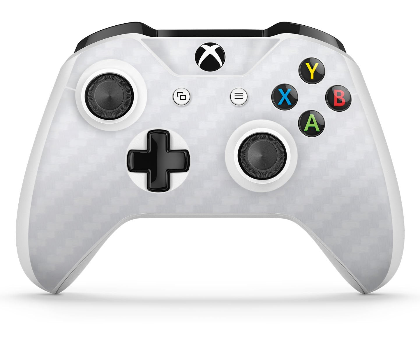 1 x Carbon White Compatible with Xbox One S Controller Skins Full Wrap Vinyl Sticker
