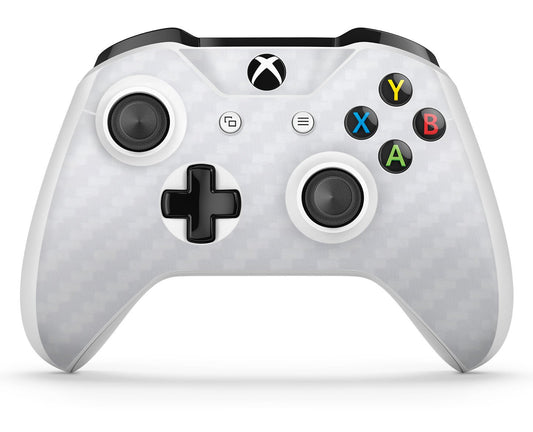 1 x Carbon White Compatible with Xbox One S Controller Skins Full Wrap Vinyl Sticker