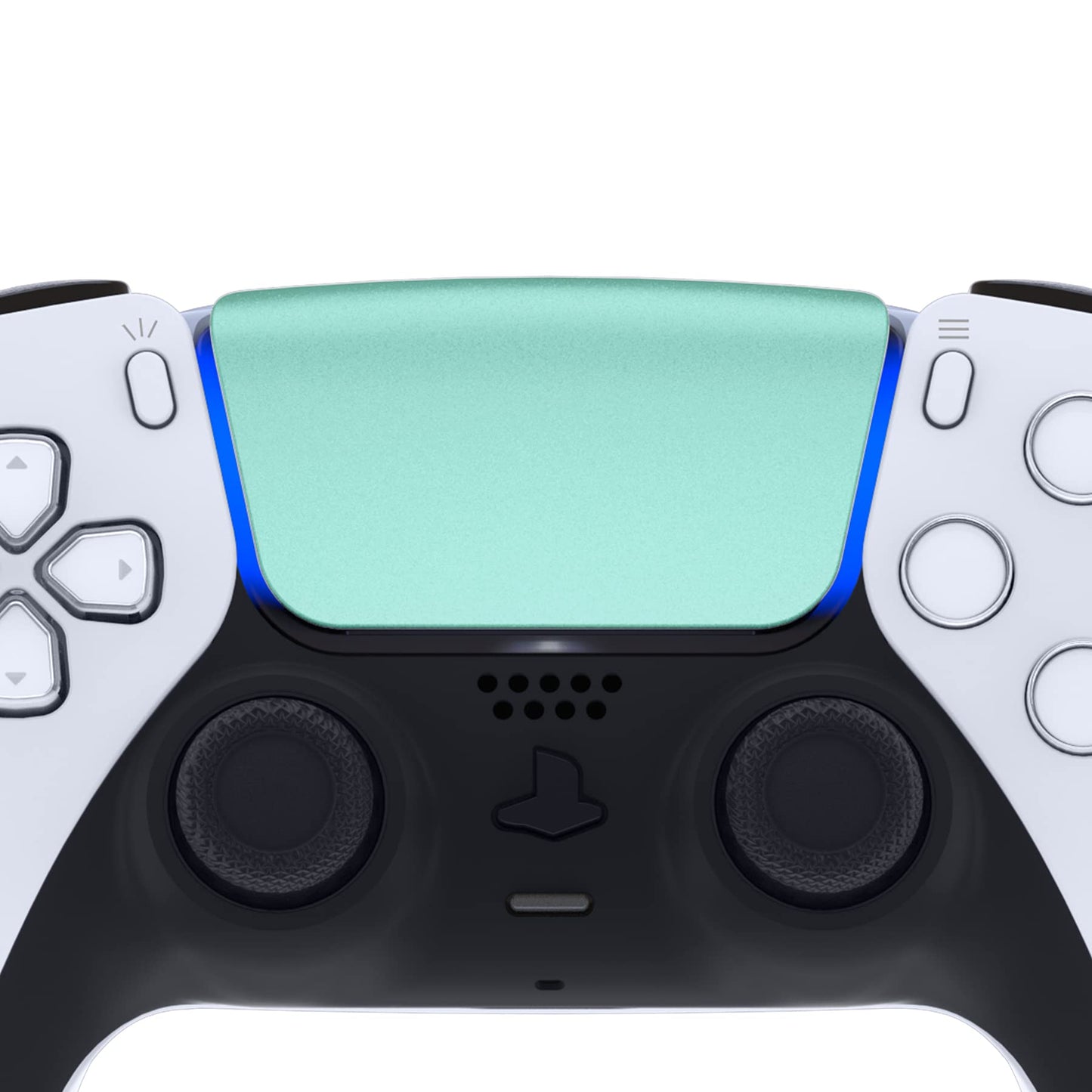 eXtremeRate Replacement Touchpad Cover for PS5 Controller - Metallic Vista Green, Model JPF4044