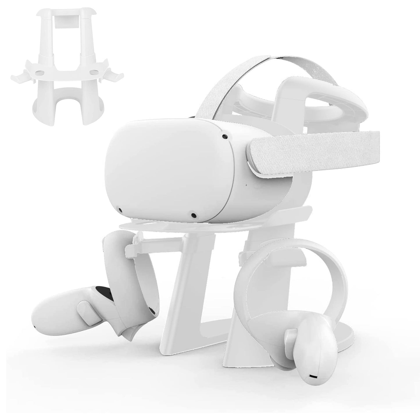 YoHuaMe IDooSo VR Stand, Headset and Controller Holder Display Station for Oculus Quest 2, Quest 1, Rift, Rift S, Valve Index, H